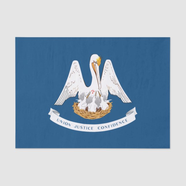 Louisiana State Flag Tissue Paper (Front)