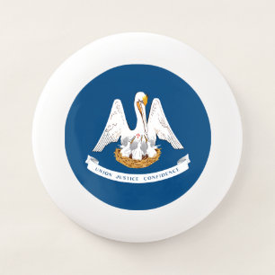 Louisiana State Flag Wham-O Frisbee