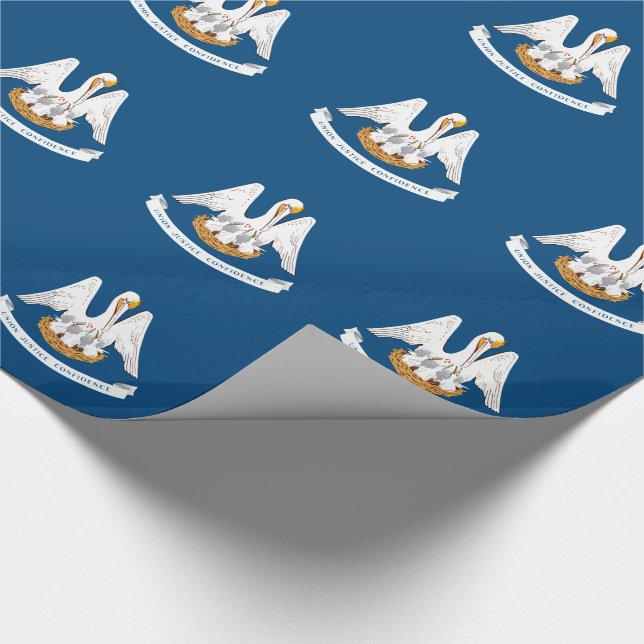 Louisiana State Flag Wrapping Paper (Corner)