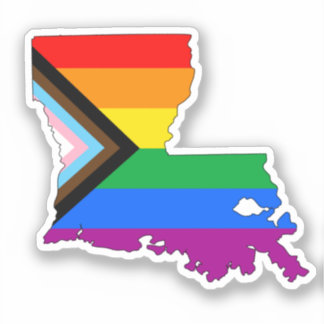 Louisiana State Pride LGBTQ Progress Pride Sticker