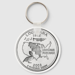 Louisiana State Quarter Keychain
