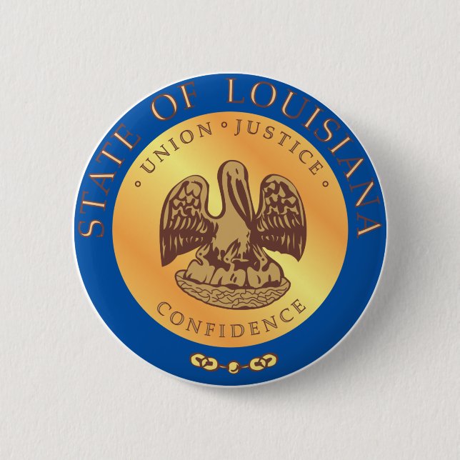 Louisiana State Seal Button (Front)