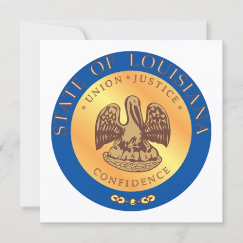 Louisiana State Seal Invitation