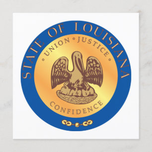 Louisiana State Seal Invitation