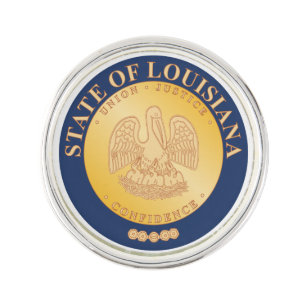 Louisiana State Seal - Lapel Pin
