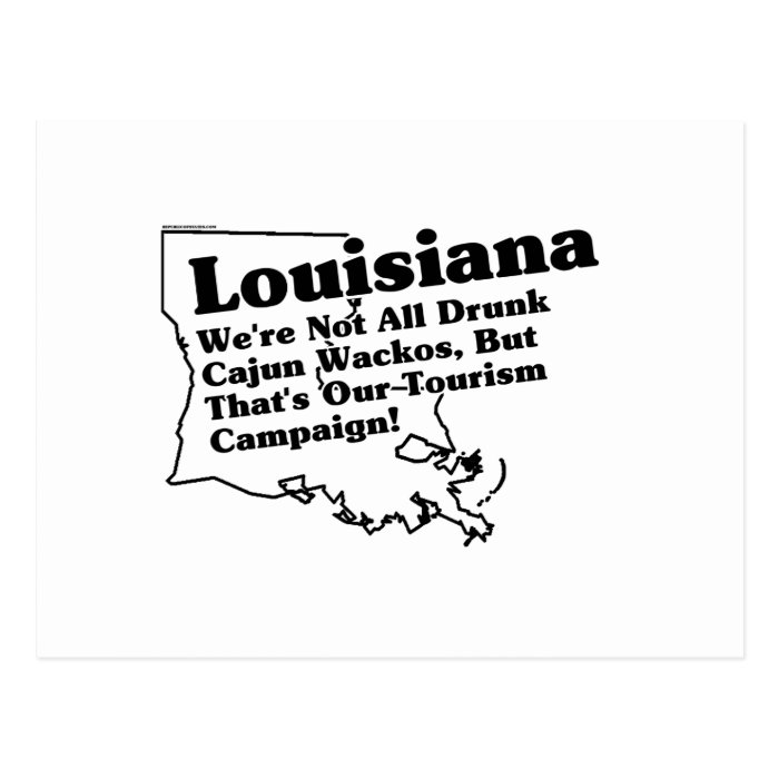 Louisiana State Slogan Postcard