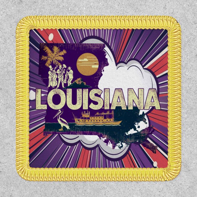 Louisiana State Travel Patch (Front)