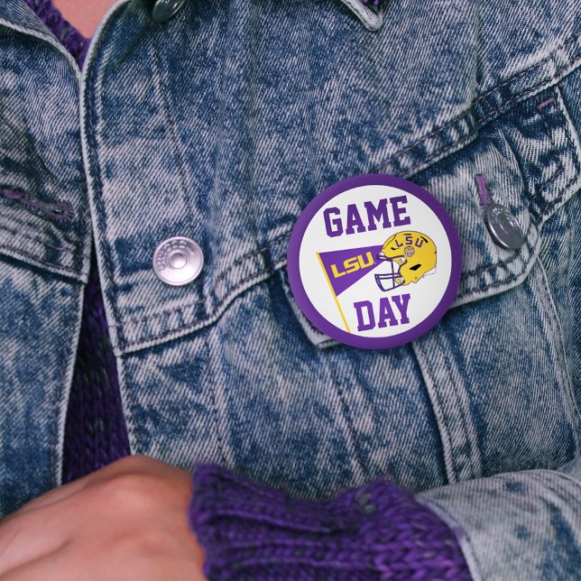 Louisiana State University Game Day Button (Button simulated on jacket)