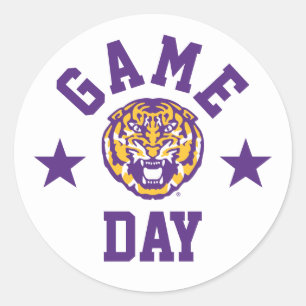 Louisiana State University Game Day Classic Round Sticker