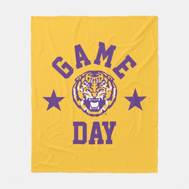Louisiana State University Game Day Fleece Blanket (Front)