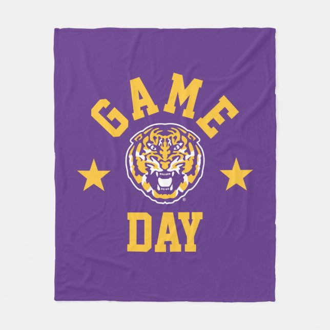 Louisiana State University Game Day Fleece Blanket (Front)