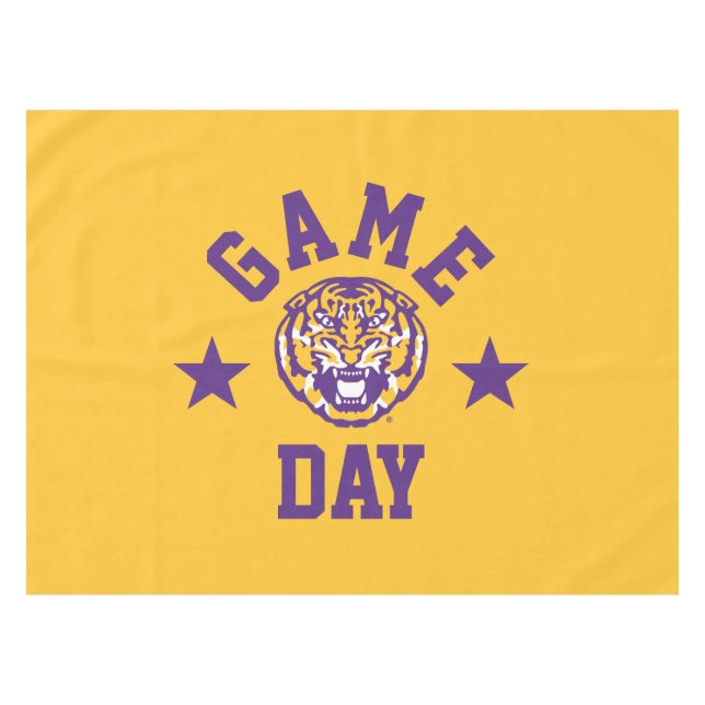 Louisiana State University Game Day Tablecloth (Front (Horizontal))