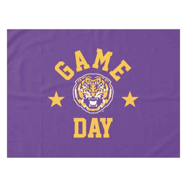 Louisiana State University Game Day Tablecloth (Front (Horizontal))