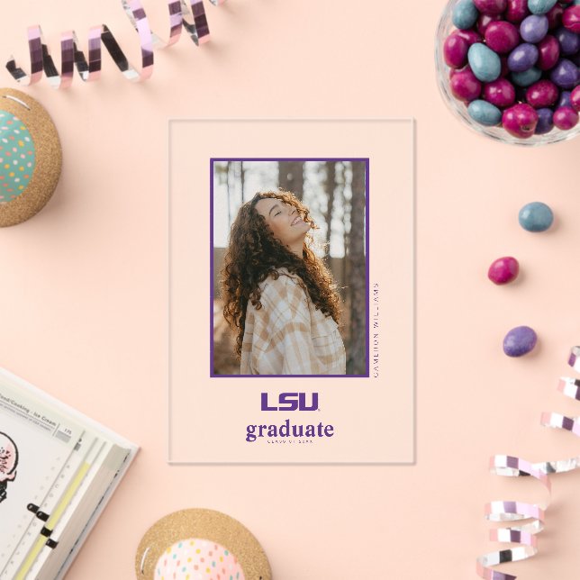 Louisiana State University Graduation Acrylic Invitations (Insitu (Celebration))