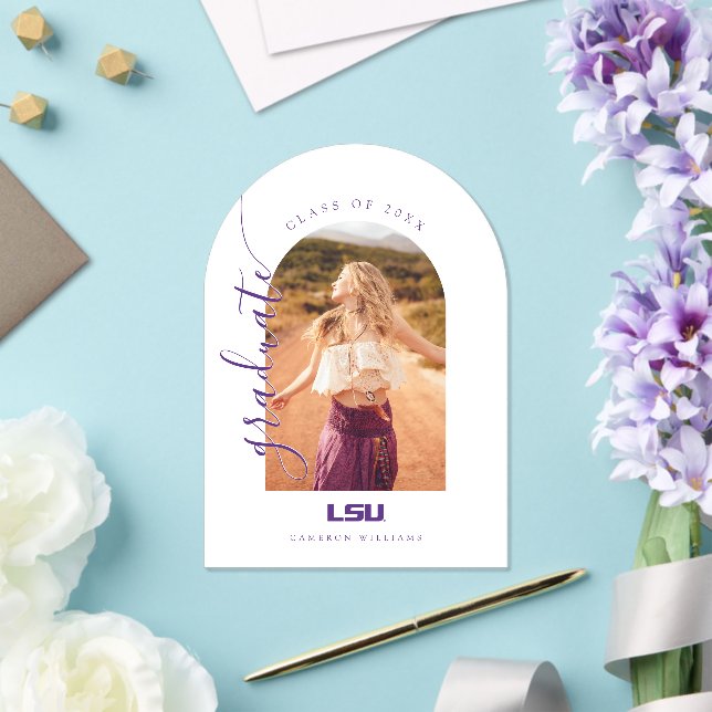 Louisiana State University Graduation Acrylic Invitations (Insitu (Wedding))