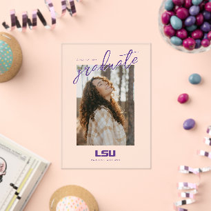 Louisiana State University Graduation Acrylic Invitations