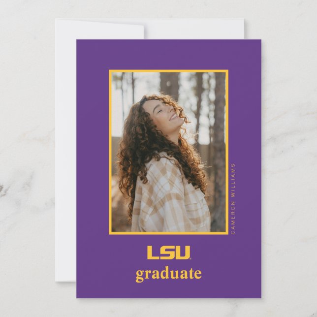 Louisiana State University Graduation Announcement (Front)