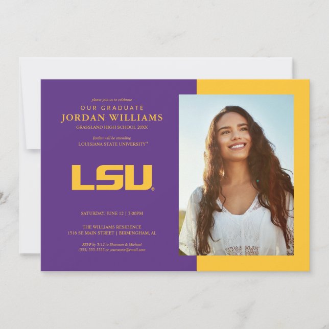 Louisiana State University Graduation Announcement (Front)