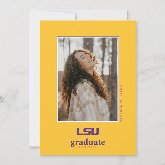 Louisiana State University Graduation Announcement (Front)
