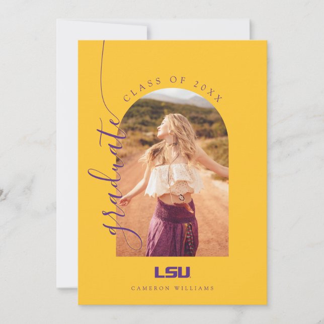 Louisiana State University Graduation Announcement (Front)
