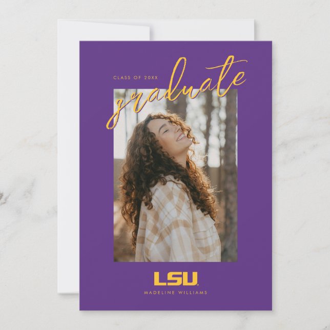 Louisiana State University Graduation Announcement (Front)