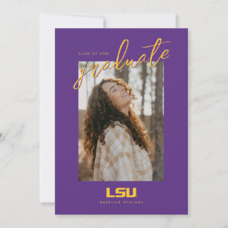 Louisiana State University Graduation Announcement