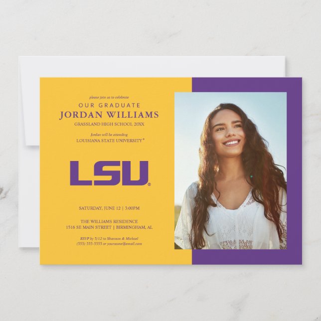 Louisiana State University Graduation Announcement (Front)