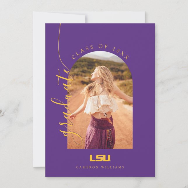 Louisiana State University Graduation Announcement (Front)