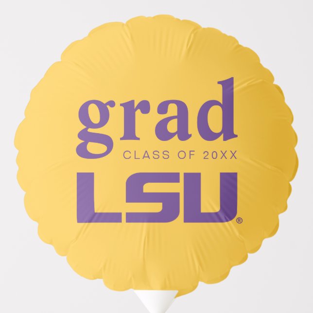 Louisiana State University Graduation Balloon (Front)