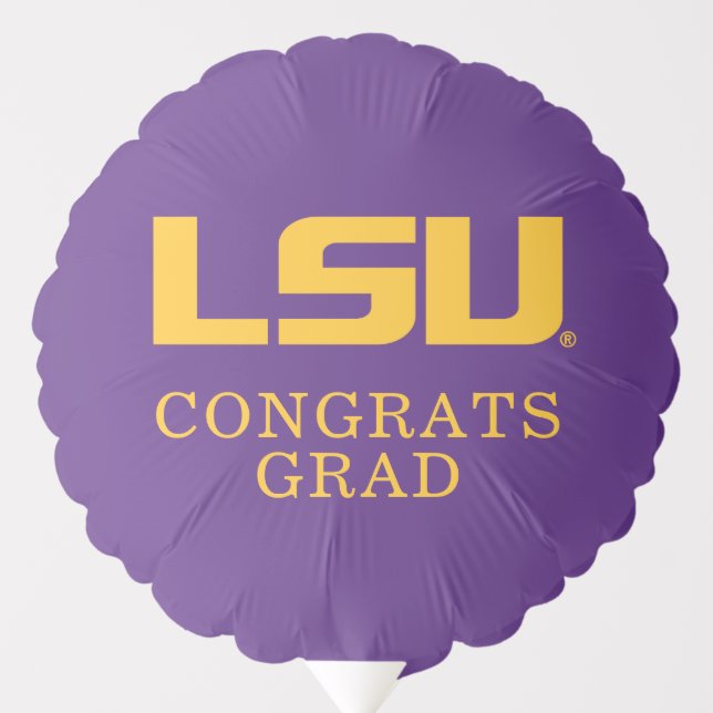 Louisiana State University Graduation Balloon (Front)
