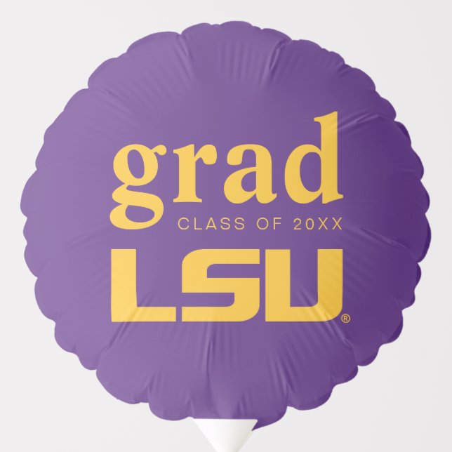 Louisiana State University Graduation Balloon (Front)