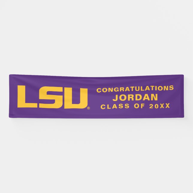 Louisiana State University Graduation Banner (Horizontal)