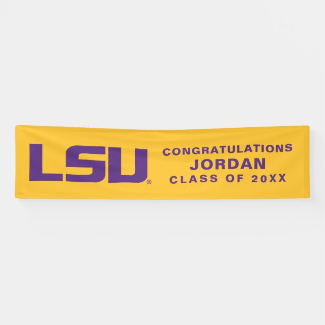 Louisiana State University Graduation Banner (Horizontal)