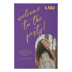 Louisiana State University Graduation Faux Canvas Print