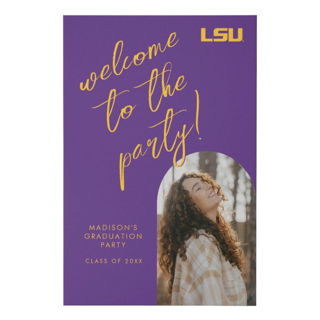 Louisiana State University Graduation Faux Canvas Print (Front)