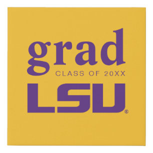 Louisiana State University Graduation Faux Canvas Print
