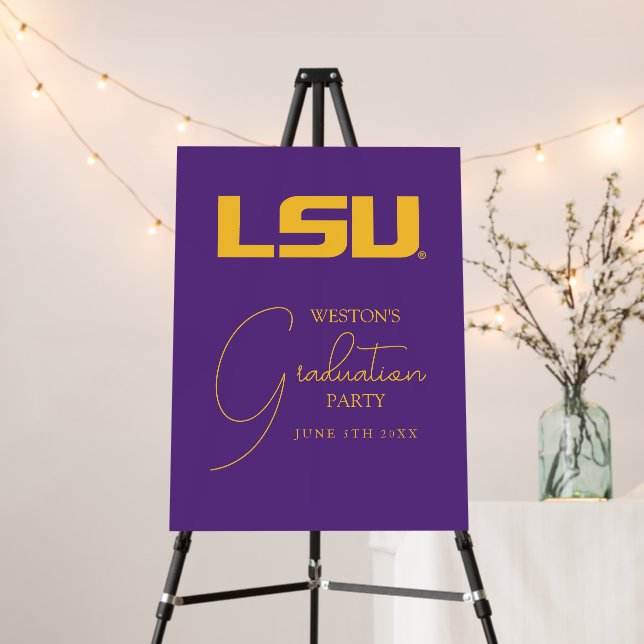 Louisiana State University Graduation Foam Board (In Situ (Stand))