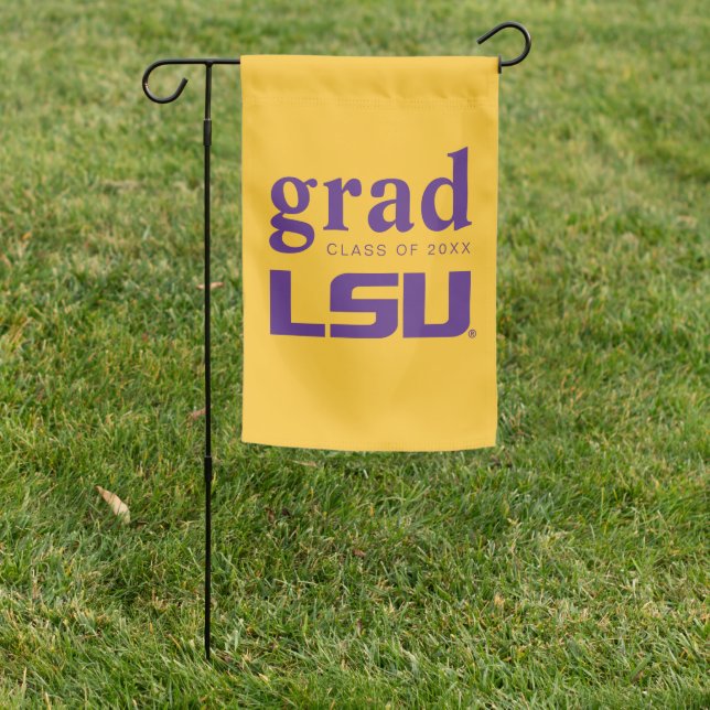 Louisiana State University Graduation Garden Flag (In SItu)