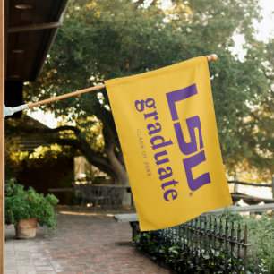 Louisiana State University Graduation House Flag