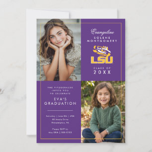 Louisiana State University Graduation Invitation
