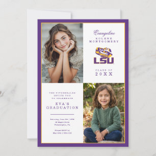 Louisiana State University Graduation Invitation