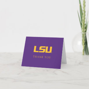 Louisiana State University Graduation Letterpress Thank You Card