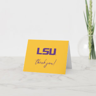 Louisiana State University Graduation Letterpress Thank You Card