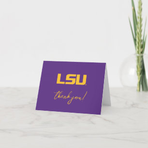 Louisiana State University Graduation Letterpress Thank You Card
