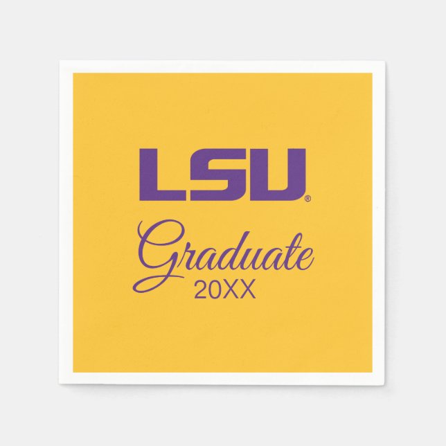Louisiana State University Graduation Napkins (Front)