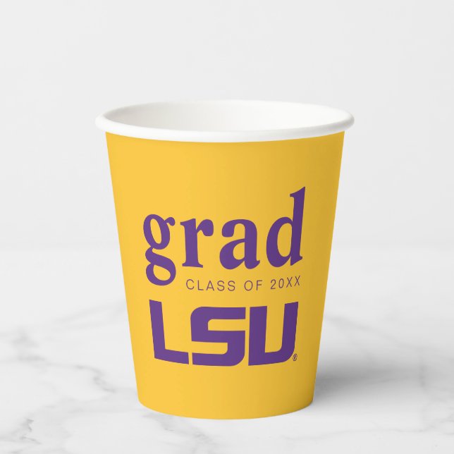 Louisiana State University Graduation Paper Cups (Front)