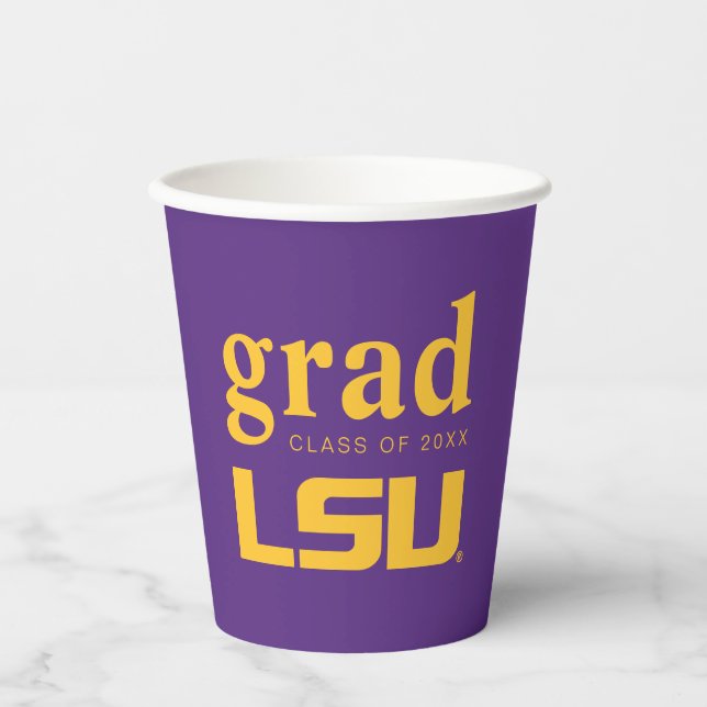 Louisiana State University Graduation Paper Cups (Front)