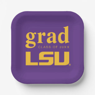 Louisiana State University Graduation Paper Plates