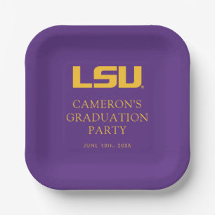 Louisiana State University Graduation Paper Plates