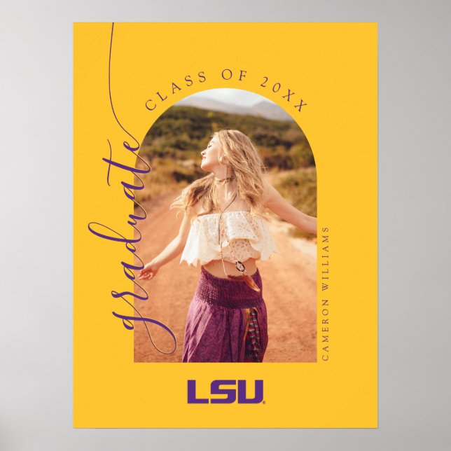 Louisiana State University Graduation Poster (Front)